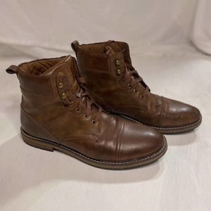 target men's leather combat boots